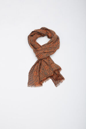 Chèche en laine imprimé