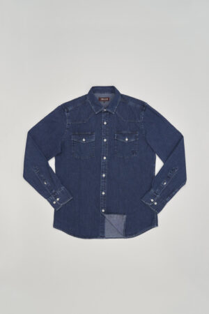 Chemise denim western