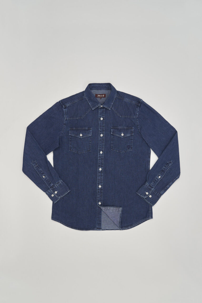 Chemise denim western