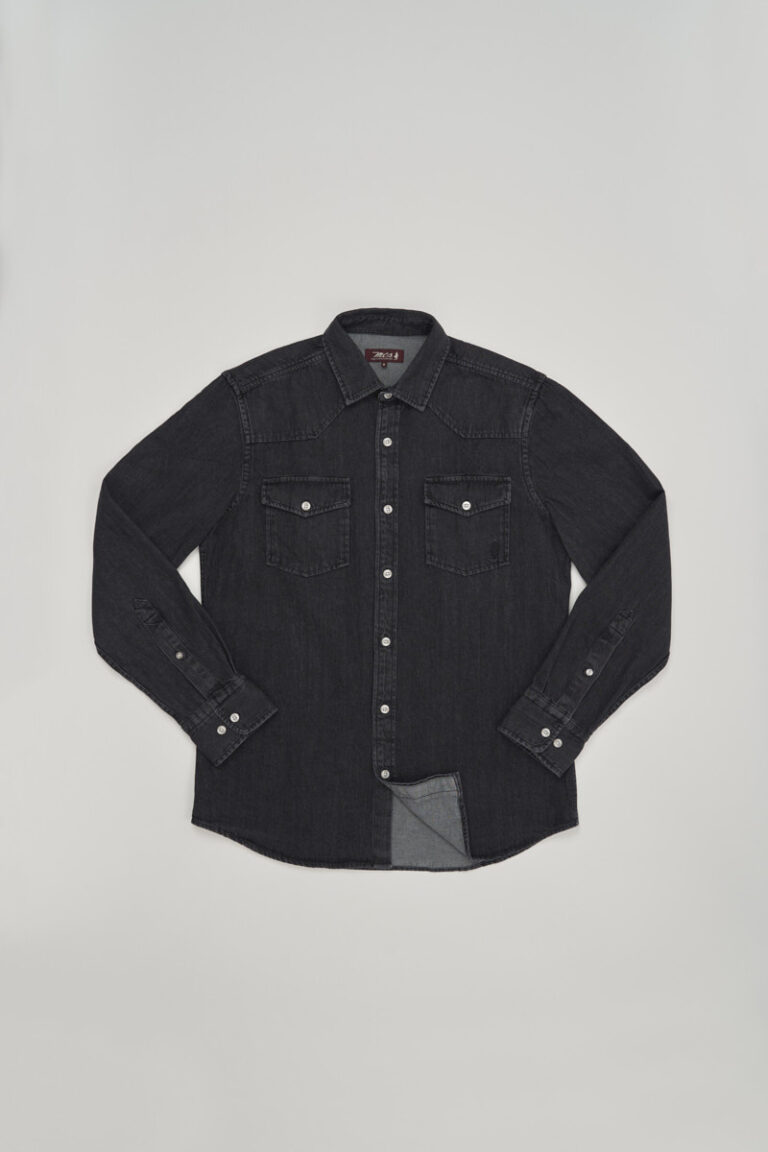 Chemise denim western