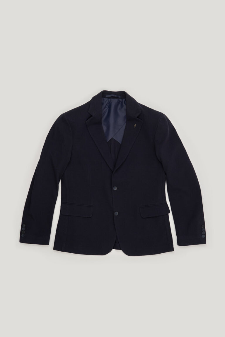 Blazer en piqué de coton