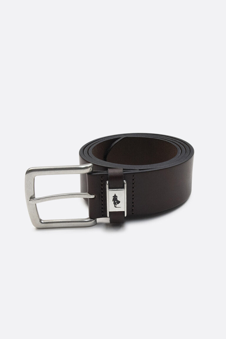 Ceinture en cuir passant métal