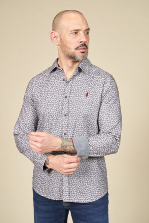 Chemise imprimée pomme de pin