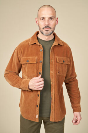 Corduroy overshirt with pockets