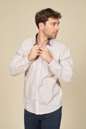 Chemise imprimée à motifs géométriques