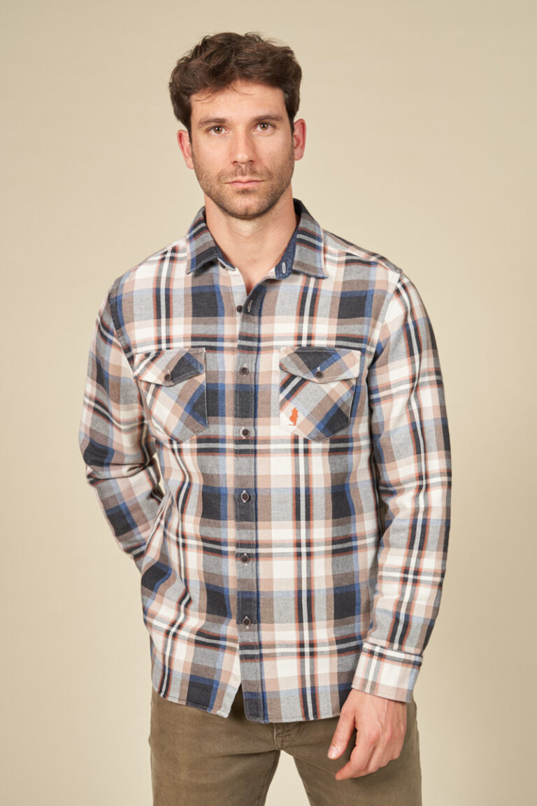 Jersey check shirt
