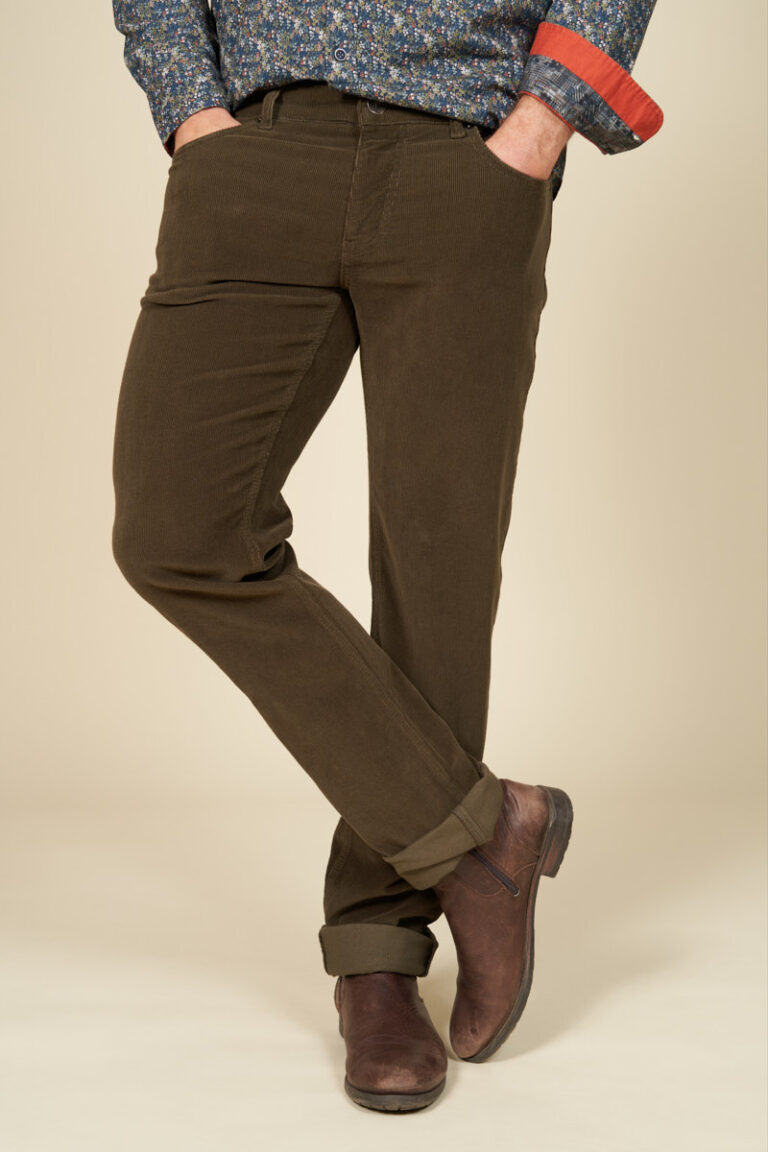 Pantalon 5 poches velours côtelé