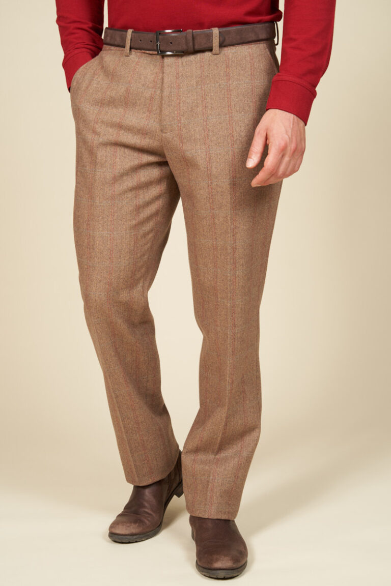 Pantalon italien carreaux chevrons