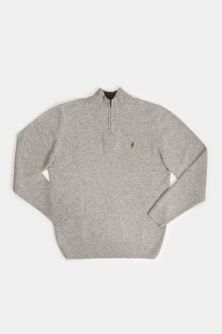 Pull 1/2 zip lambswool