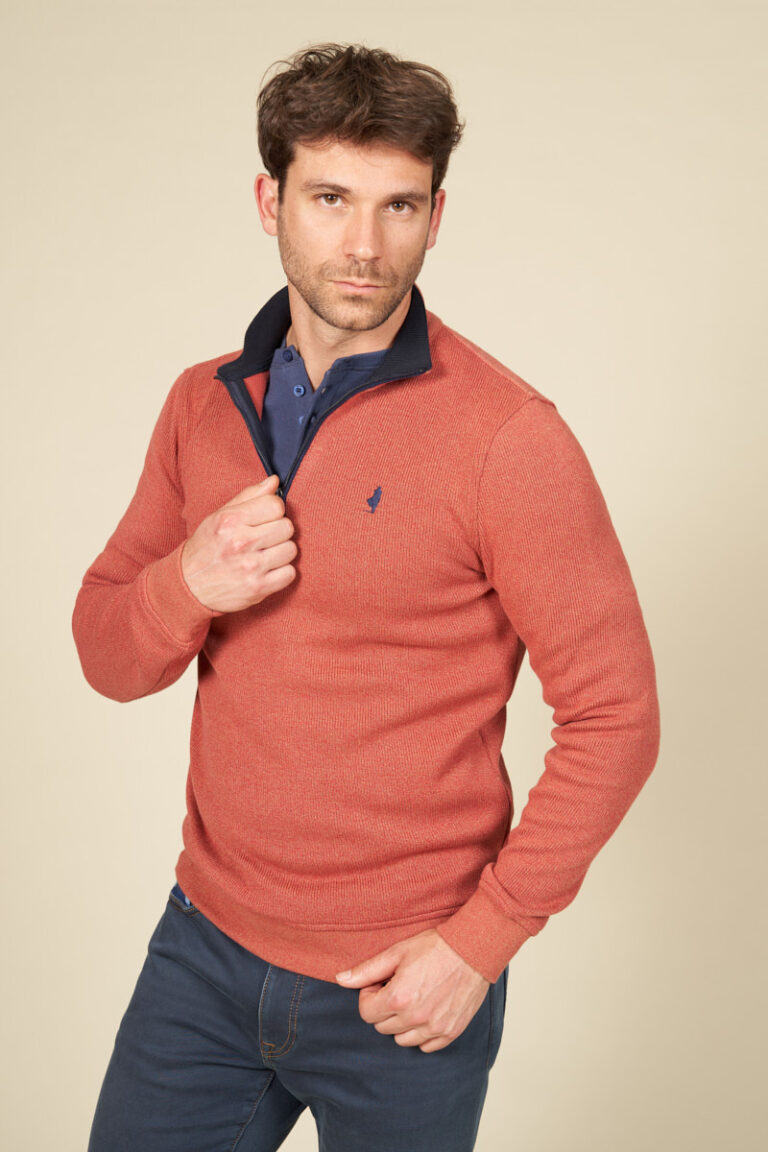 Sweat doux col zippé