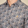 Soft printed shirt with flowers pattern