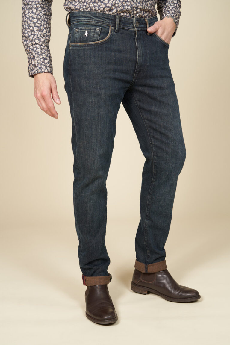 Jean stretch stone regular tapered