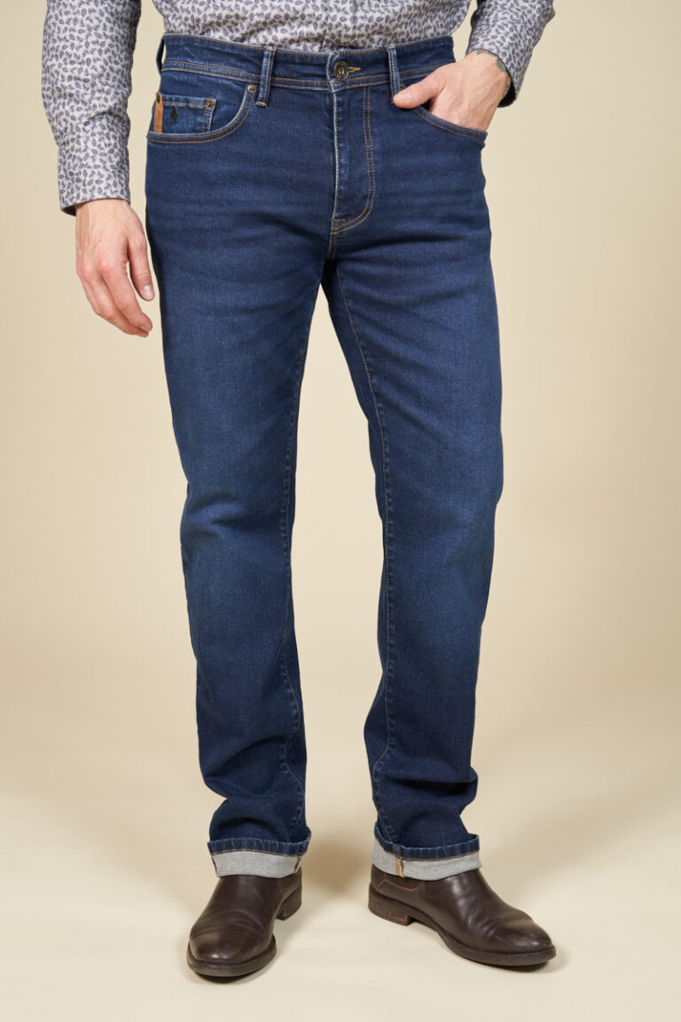 Jean stretch regular délavé