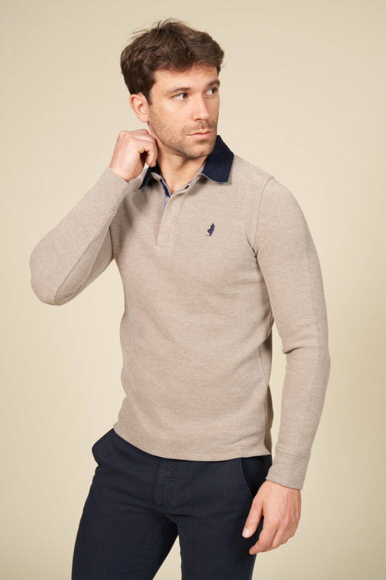 Polo manches longues chaud