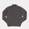 Half-zip wool sweater: