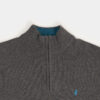 Half-zip wool sweater: