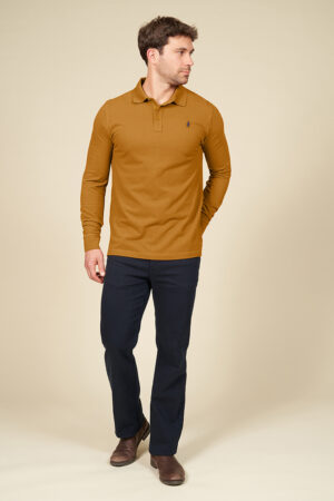 Polo uni manches longues Polo uni manches longues