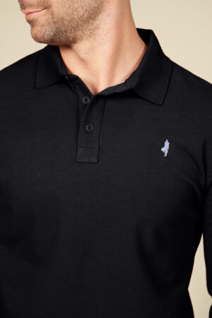 Polo uni couleurs basiques manches longues Polo uni couleurs basiques manches longues
