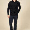 Polo uni couleurs basiques manches longues