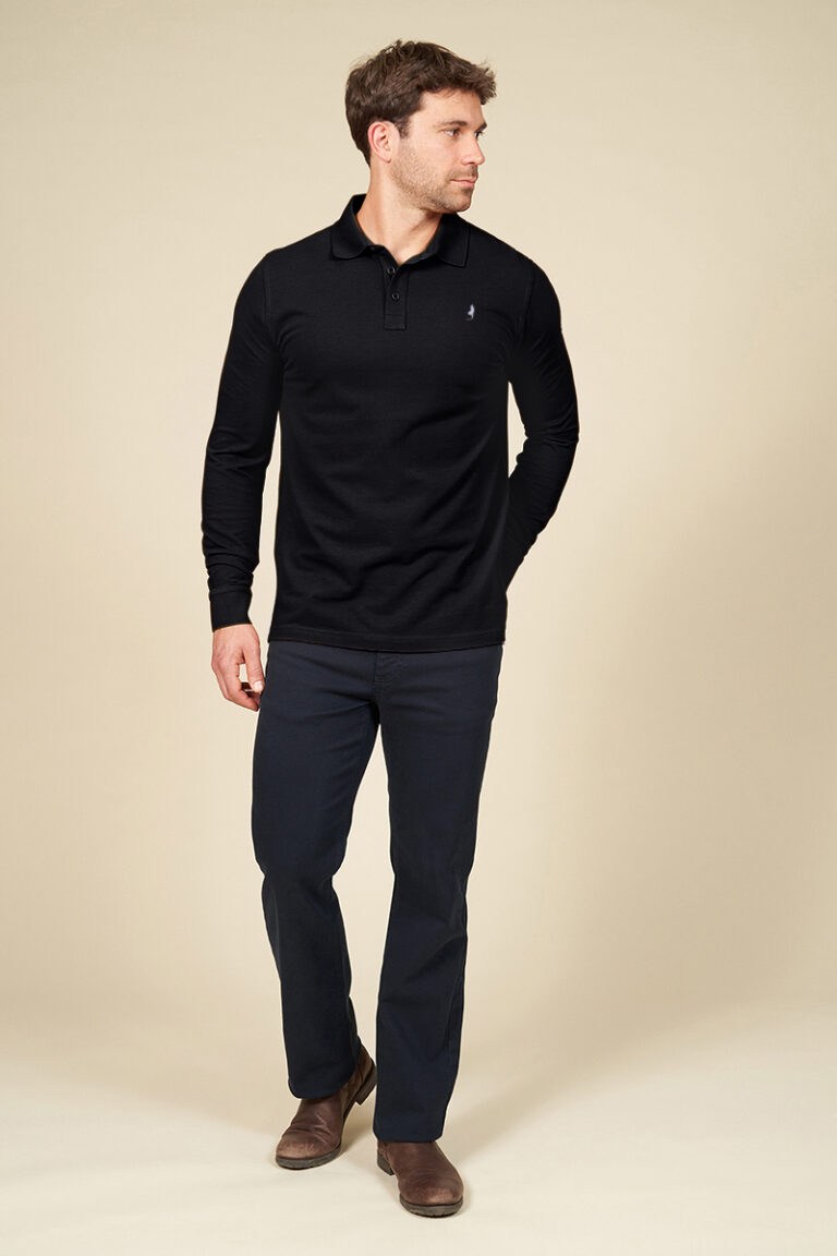 Polo uni Manches Longues couleurs basiques