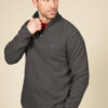 Half-zip wool sweater: