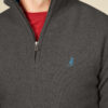 Half-zip wool sweater: