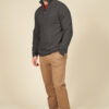 Half-zip wool sweater: