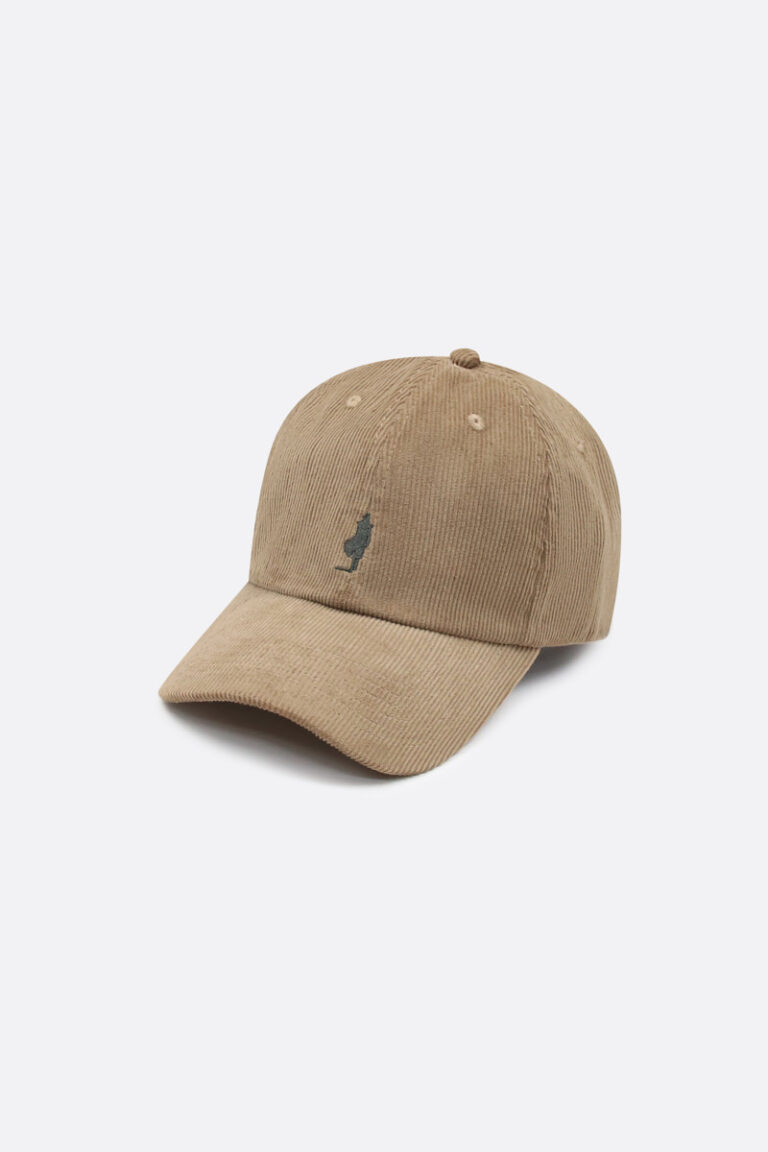 Casquette en velours côtelé
