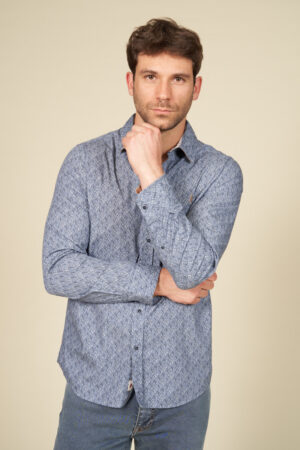 Chemise imprimée à motifs chevrons Chemise imprimée à motifs chevrons