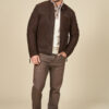 Nubuck jacket with sherpa lining