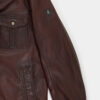 Multi-pocket leather jacket
