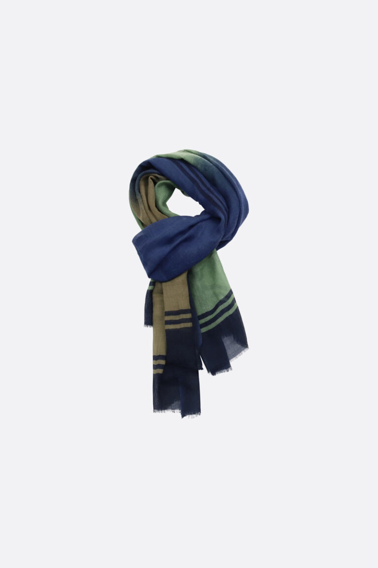 Echarpe effet tie and dye multicolore