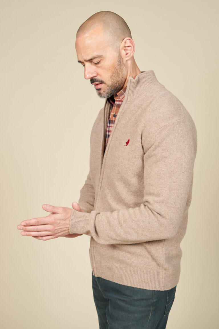 Gilet zippé lambswool