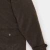 Parka enduite col montant