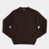 Pull col rond laine