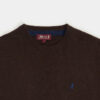 Pull col rond laine