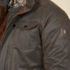Veste parka enduite