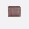 Zipped leather credit card holder