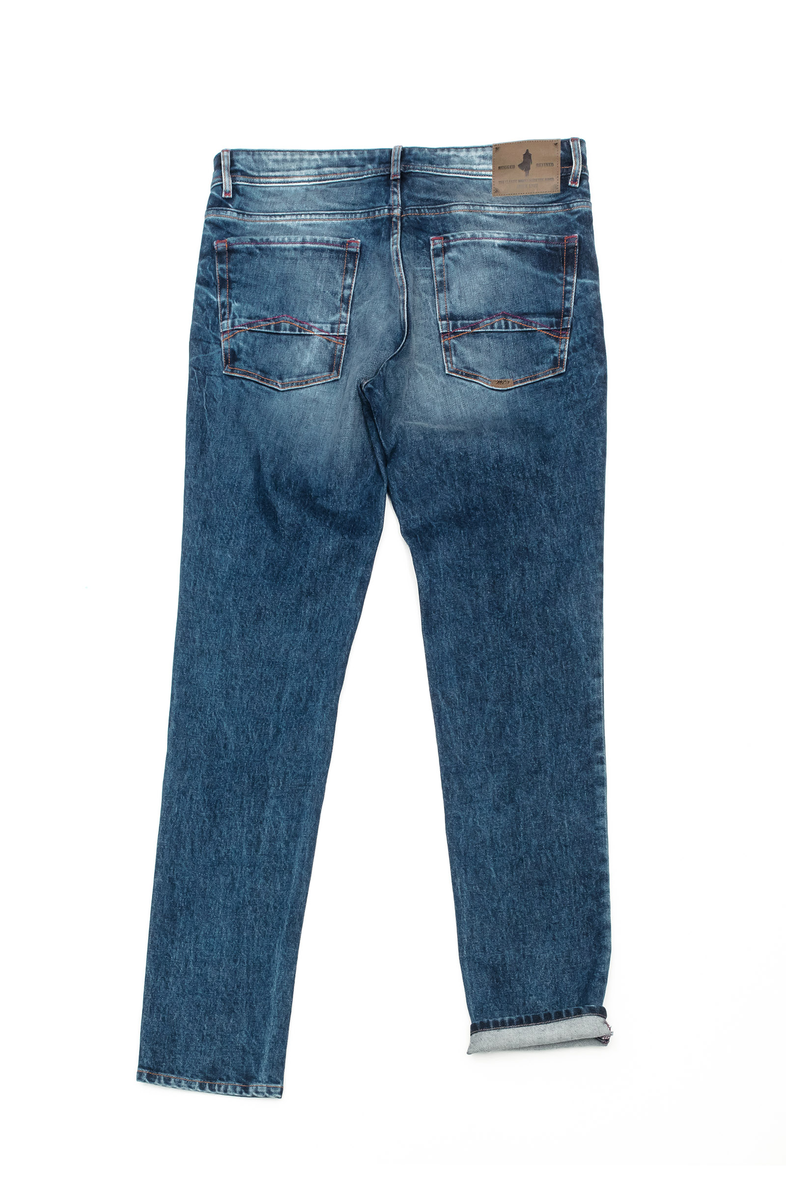 Washed Regular Tapered Jeans - MCS Men