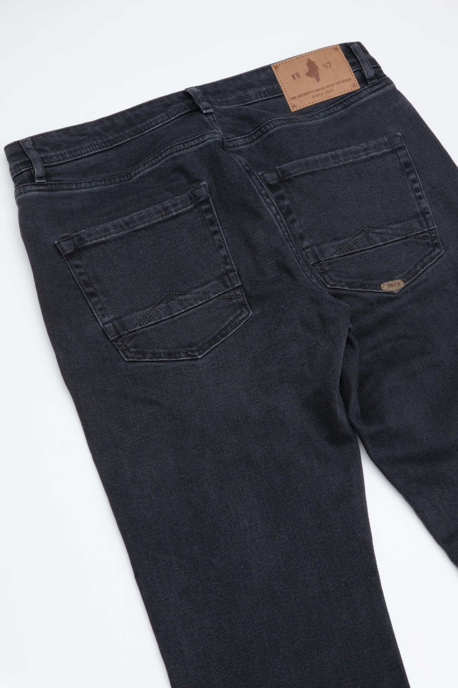 Dark Gray Regular Tapered Jeans - MCS Men