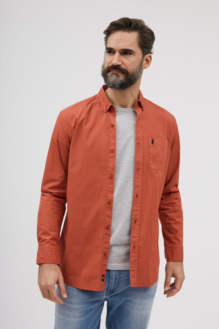 Chemise unie popeline