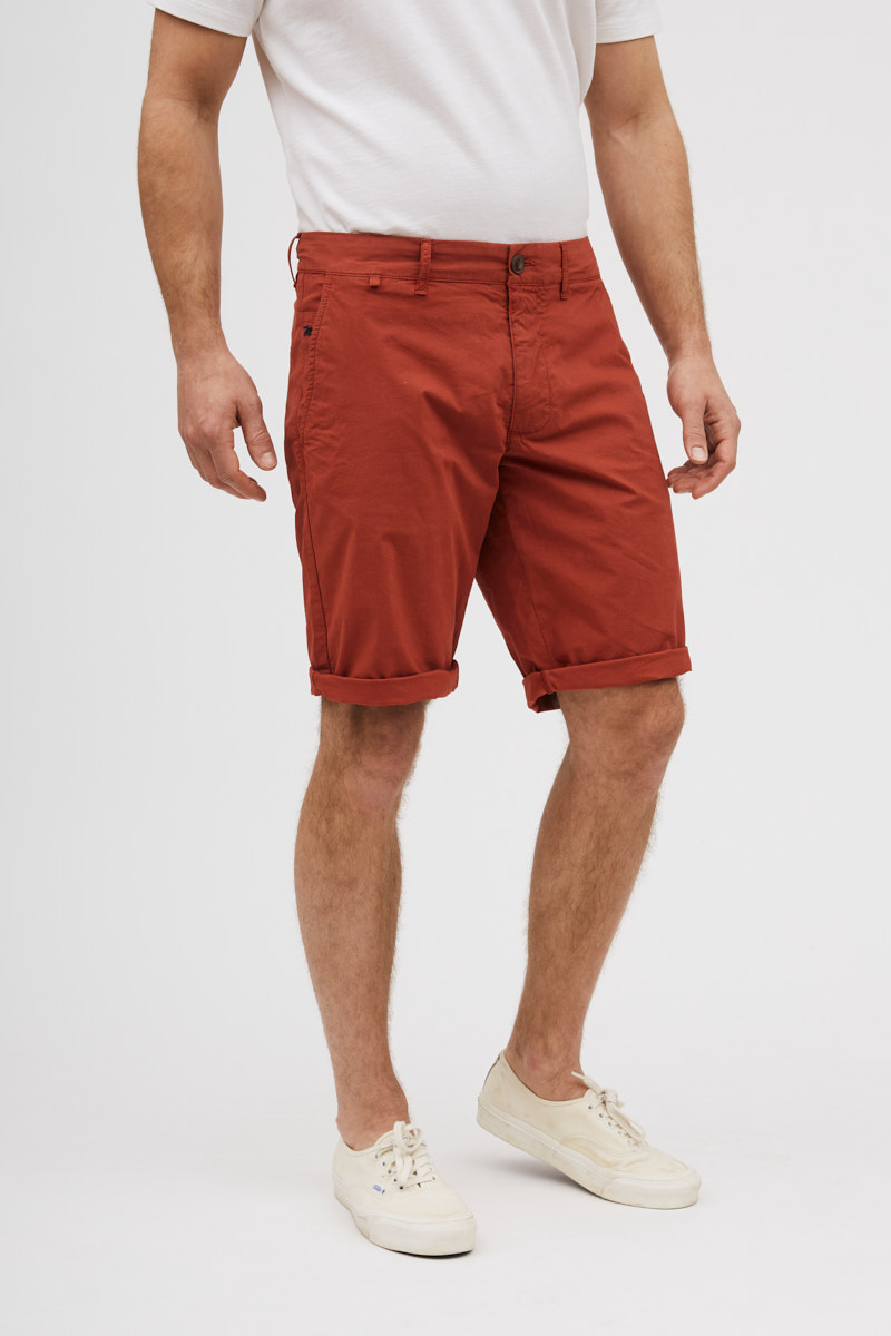 poplin knee length shorts