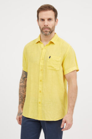 Chemise manches courtes 100% lin