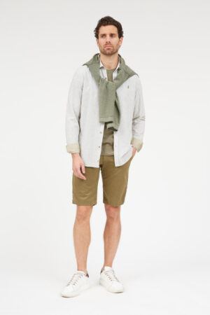 Chemise en lin à rayure