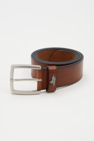 Ceinture en cuir gros grains