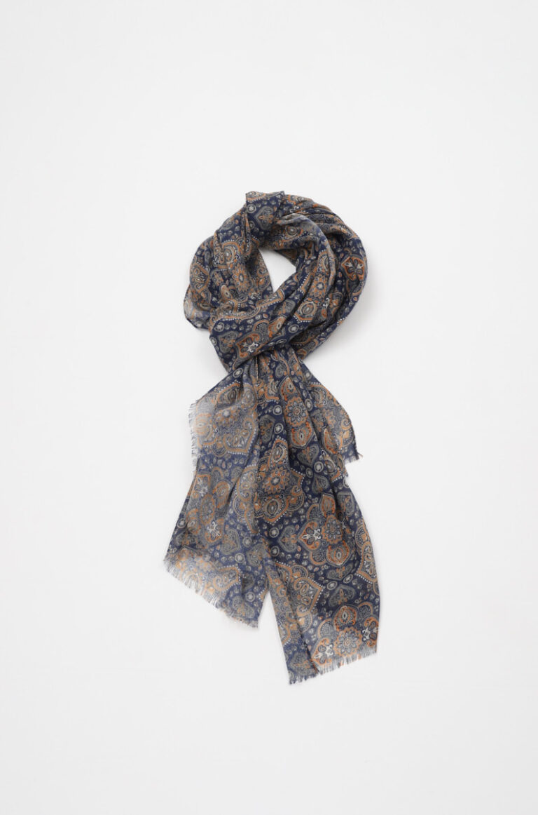 Chèche imprimé motifs cashemire