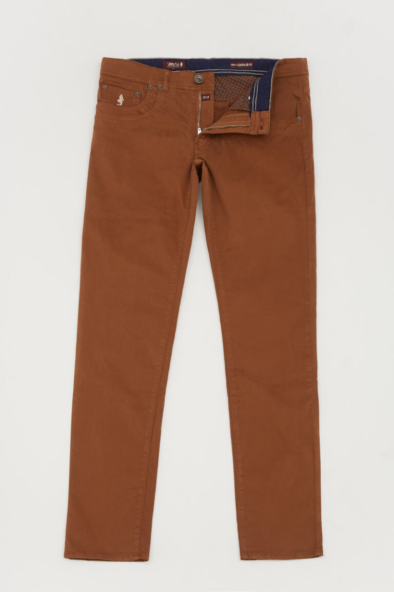 Pantalon 5 poches uni léger