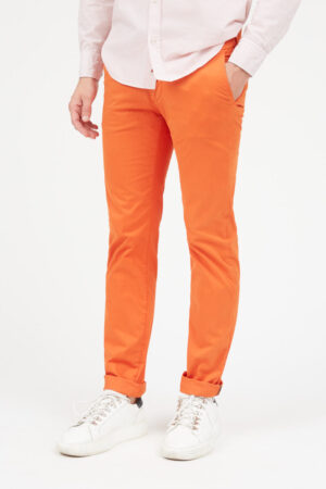 Pantalon chino fin uni