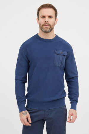 Pull col rond en maille