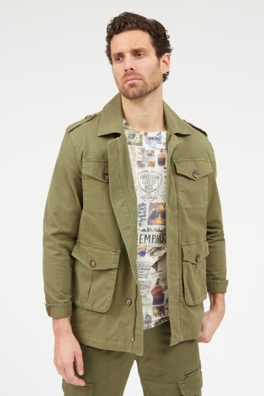 Safari jacket with classic collar - MCS ex Marlboro Classic&rsquo;s